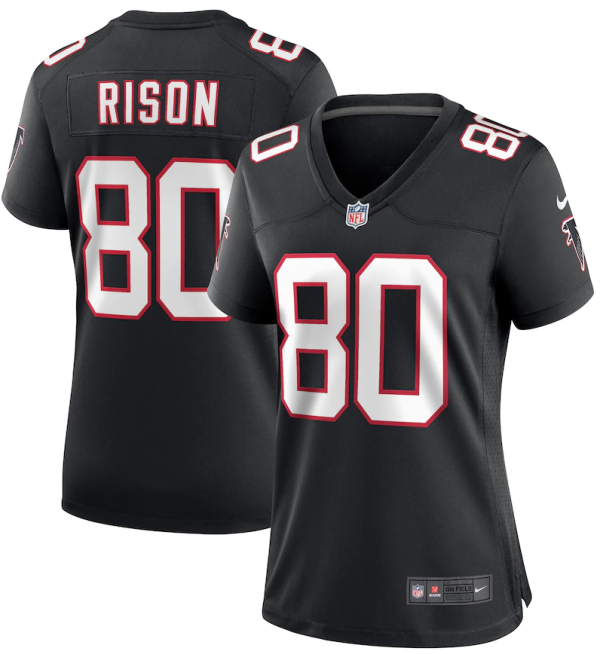 Andre Rison Atlanta Falcons Jersey - Black Nike Women's Retired Player