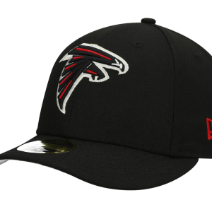 Atlanta Falcons Hat - Black New Era Omaha Low Profile 59FIFTY Fitted