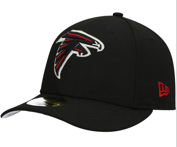 Atlanta Falcons Hat - Black New Era Omaha Low Profile 59FIFTY Fitted