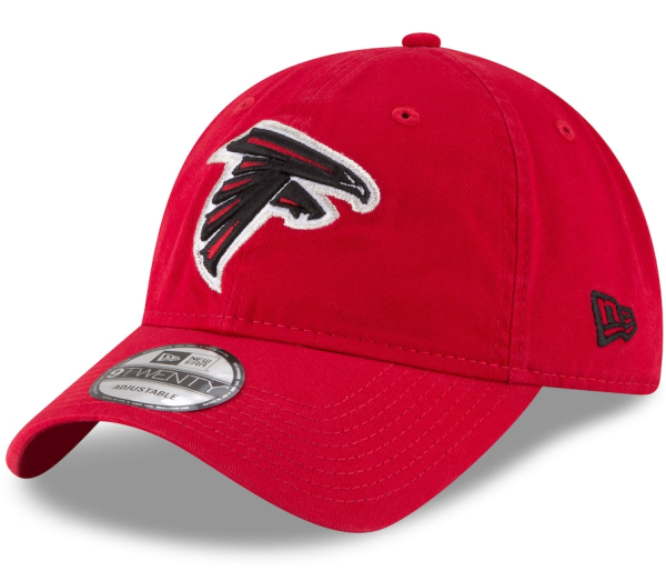 Atlanta Falcons Hat Red New Era Logo Core Classic 2.0 9TWENTY Adjustable
