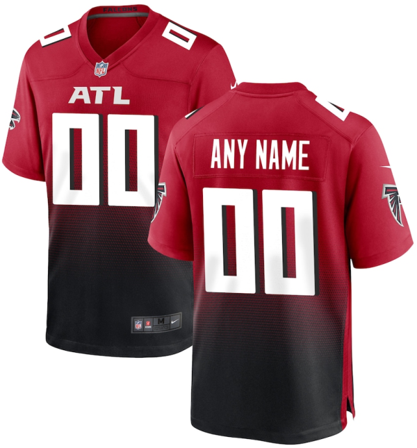 Atlanta Falcons Jersey - Red Nike Alternate Custom Game
