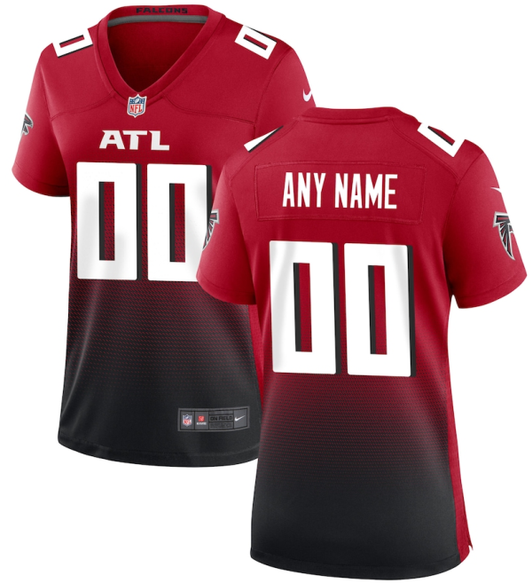 Atlanta Falcons Jersey - Red Nike Women's Alternate Custom Game