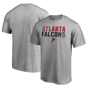 Atlanta Falcons T-Shirt - Ash NFL Pro Line by Fanatics Branded Iconic Collection Fade Out