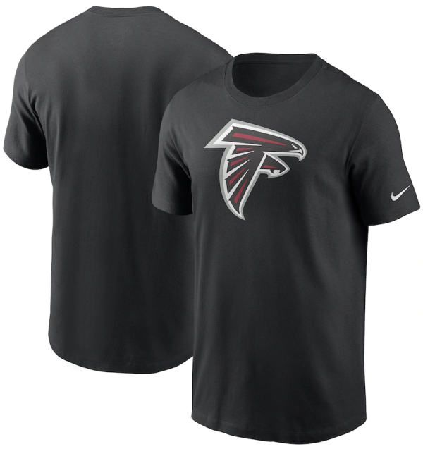Atlanta Falcons T-Shirt - Black Nike Primary Logo