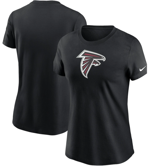 Atlanta Falcons T-Shirt - Black Nike Women's Logo Essential
