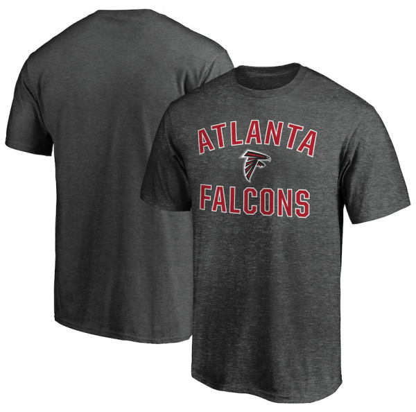 Atlanta Falcons T-Shirt - Heathered Fanatics Branded Victory Arch Charcoal