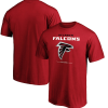 Atlanta Falcons T-Shirt - Red Fanatics Branded Team Lockup Logo