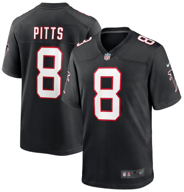 Kyle Pitts Atlanta Falcons Jersey - Black Nike Player Game