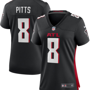 Kyle Pitts Atlanta Falcons Jersey - Black Nike Women's 2021 NFL Draft First Round Pick Player Game
