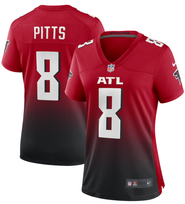 Kyle Pitts Atlanta Falcons Jersey - Red Nike Women's Alternate Game